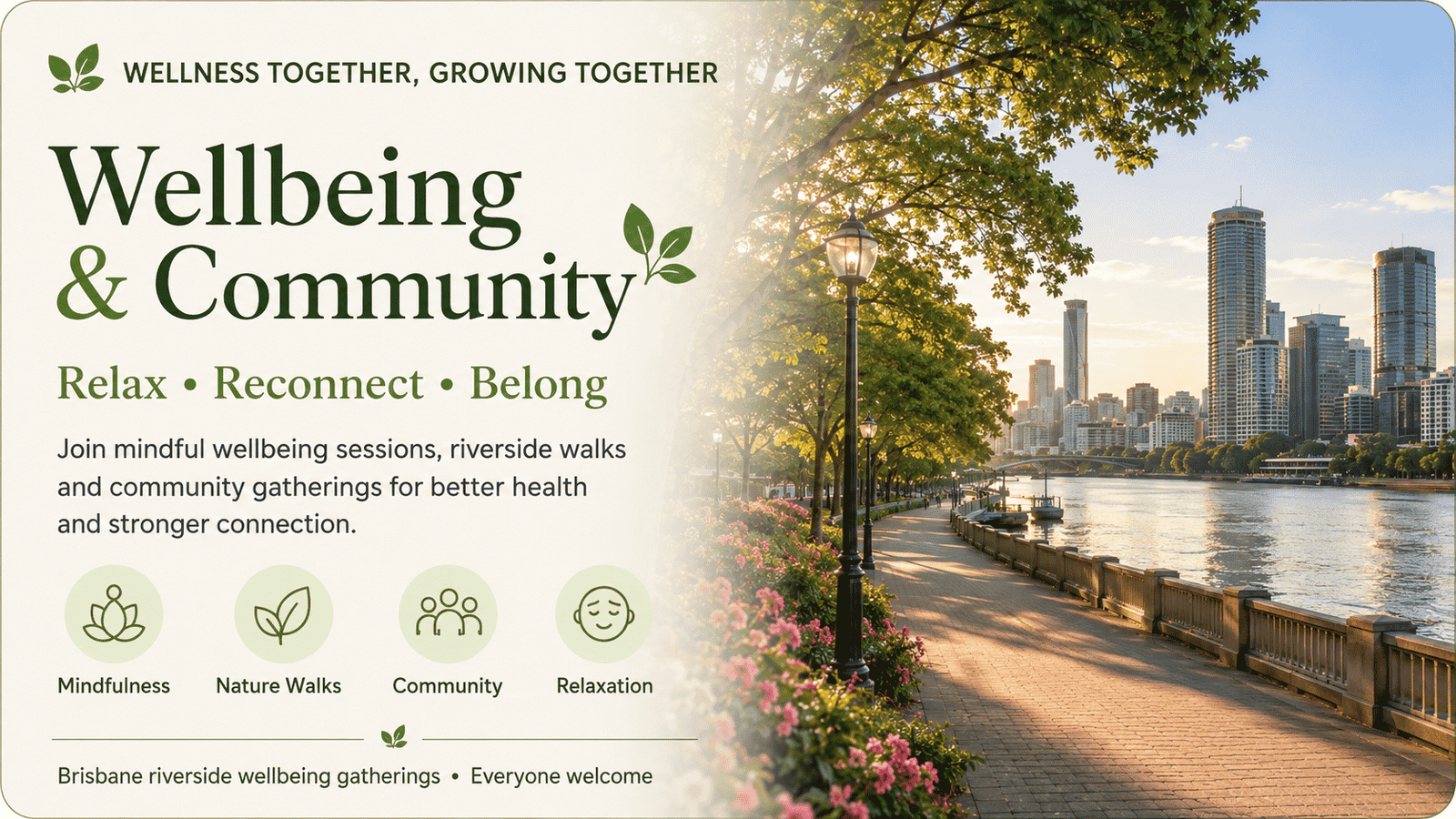 Wellbeing and Community by BNE Walkitalkies
